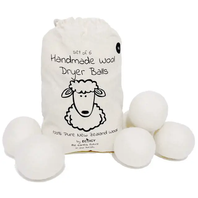 Alt view image 2 of 7 - Wool Dryer Balls XL 6-Pack - 100% Pure New Zealand Wool, Natural Fabric Softener, Reduces Wrinkles & Drying Time, Ideal for Essential Oils, Dryer Sheets Alternative,Dryer Balls Laundry Reusable
