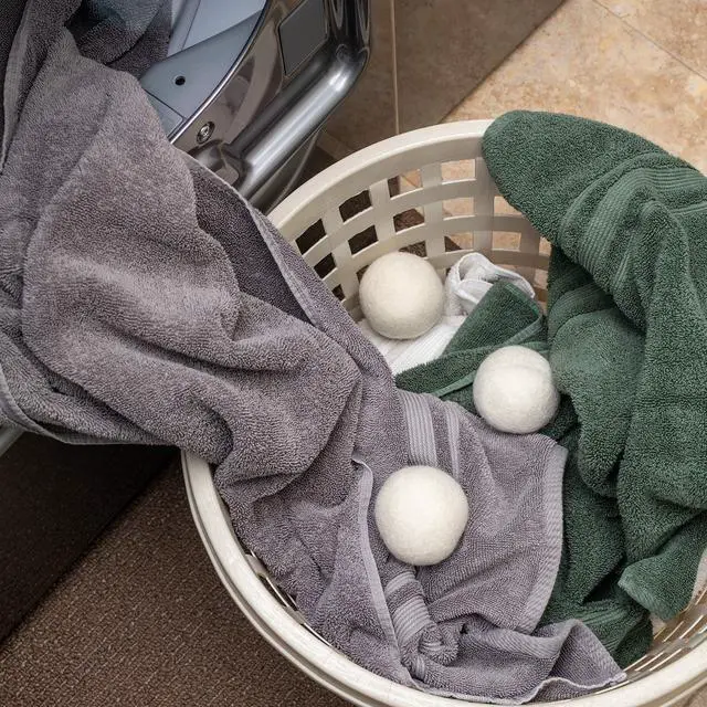 Alt view image 3 of 7 - Wool Dryer Balls XL 6-Pack - 100% Pure New Zealand Wool, Natural Fabric Softener, Reduces Wrinkles & Drying Time, Ideal for Essential Oils, Dryer Sheets Alternative,Dryer Balls Laundry Reusable