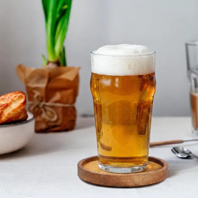 Alt view image 7 of 7 - Stackable Wood Absorbent Cork Coaster Set of 4 for Drink, Home Decor | Stackable (Compact Design), 4.25 inch Large, Extra Thick, Absorbent Cork Coasters Set for Tabletop Protection