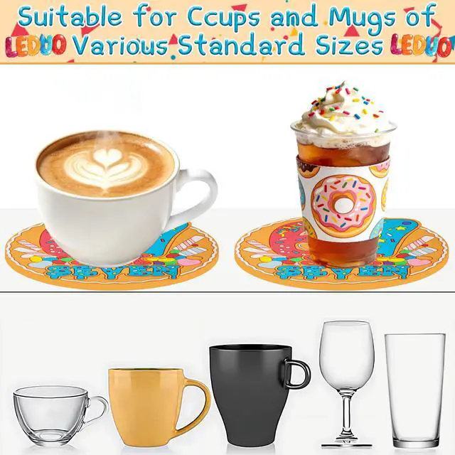 Alt view image 3 of 7 - Viral 67 Meme Gen Drink Coasters | Funny Hand Sign Six Seven Internet Meme Coffee Coaster for Bars, Easter Party Decorations, Valentines Birthday Gag Gifts Home Decor Tabletop Protection,2PCS
