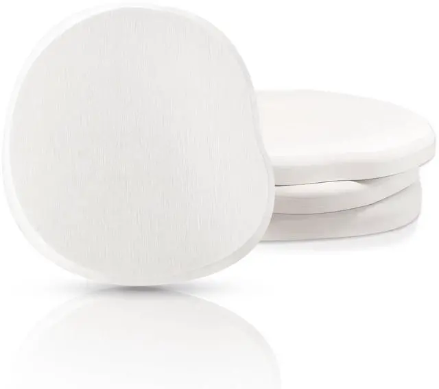 Main image of Diatomaceous Earth Coaster Set of 4, Unique Absorbent Stone Coaster, Irregular Shape Round Coasters, Modern Diatomaceous Earth Design Instant Dry Stone for Drinks, Table Desk at Work(White)