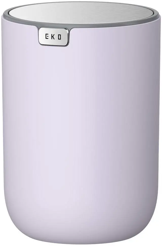 Main image of Fandy 0.4 Gal/1.5L Mini Tabletop Trash Bin with Swing-Lid, Desktop Trash Can for Bathroom Countertop, Vanity, Coffee or Office, Small Garbage Bin (Lavender)