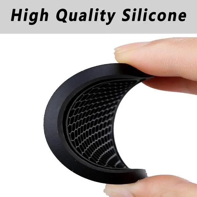 Alt view image 2 of 7 - Car Cup Coaster, 4PCS Universal Auto Non-Slip Cup Holder Embedded in Ornaments Coaster, Car Interior Accessories Sets, Black