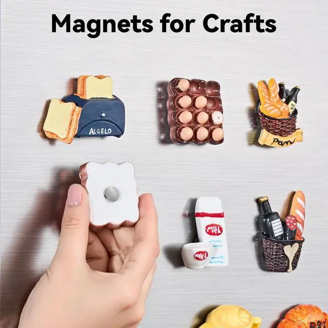 Alt view image 4 of 7 - 45 Pcs Refrigerator Magnets, 10x2.6mm Small Fridge Magnets, Silver | Multi-Use Premium Neodymium Office Magnets for Fridge, Whiteboard, Billboard in Home, Kitchen, Office and School