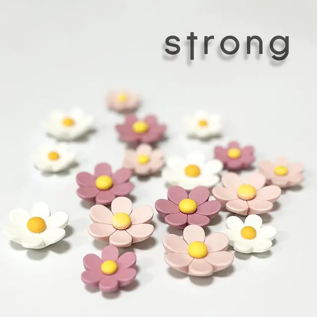 Alt view image 6 of 7 - 18 pcs - Cute Flower Magnet, Girl Pink Magnet for Fridge and Locker, Whiteboard, and Decoration18 pcs - Flower-Pink