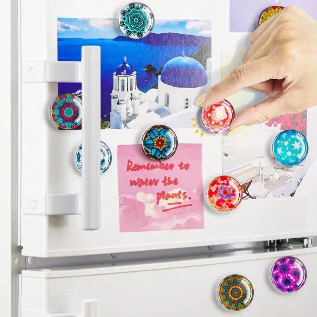 Alt view image 5 of 6 - 12 Pack Fridge Magnets, Refrigerator Magnets Decorative for Locker | Refrigerator Magnets for Whiteboard, Dry Erase, Kitchen, Cute Fridge Magnets, Fun Magnets for Classroom, Locker, Festival