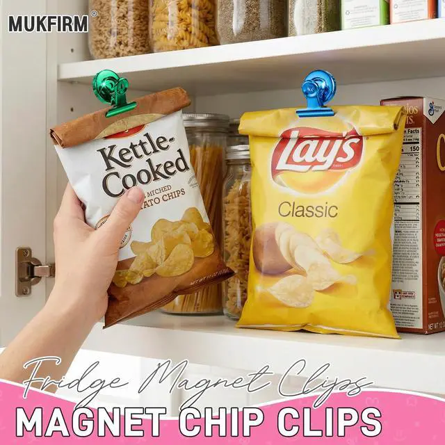 Alt view image 5 of 7 - 8 Pack Magnetic Clips Heavy Duty for Refrigerator, Whiteboard, Cruise Cabins, Strong Clip Magnets for Fridge, Classroom, Locker, Metal Magnet Clips for Kitchen, Office, Photo Display,Organization