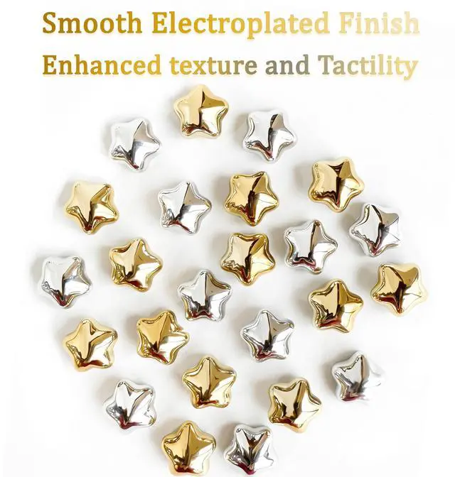 Alt view image 7 of 7 - Fridge Magnets,15Pcs Silver Star Magnets Refrigerator Decorative | 15 Pcs Strong Magnets Fridge 0.73in Small Star Cute Decorative Magnet Set for Home Kitchen Office Whiteboard Locker