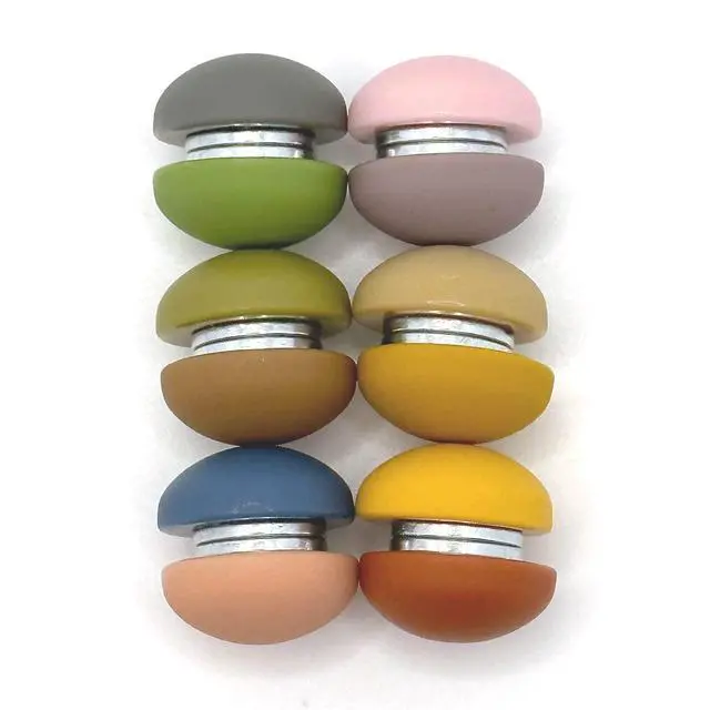 Alt view image 2 of 7 - 12PCS Strong Colorful Decorative Cute Matte Fridge Magnets | Strong, Decorative, Cute - Refrigerator Magnets For Office, Whiteboard, Cabinets, Kitchen, Dishwasher