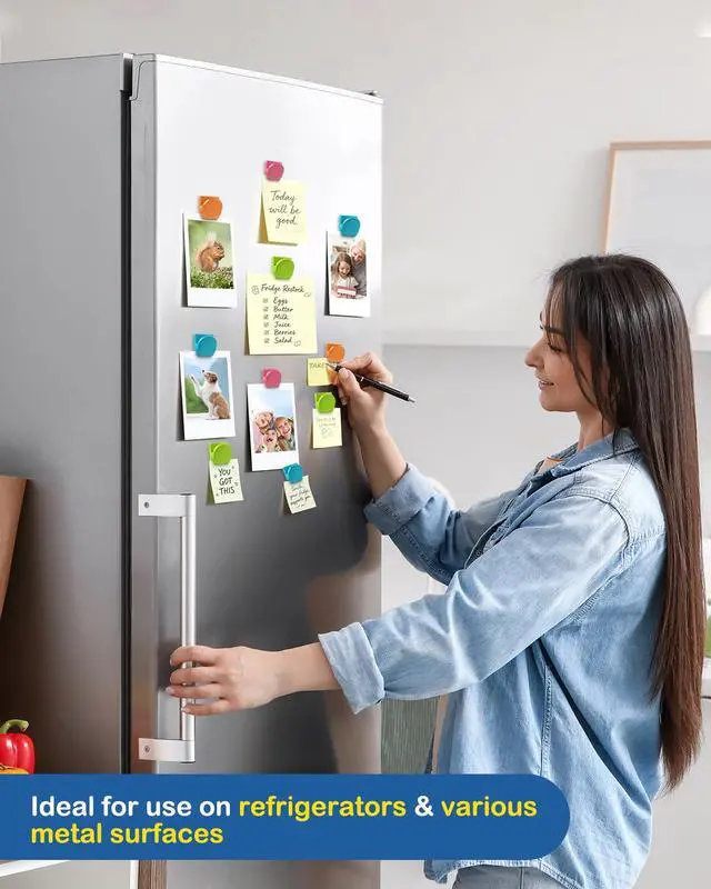 Alt view image 5 of 7 - Magnetic Clips, 24 Pieces Magnetic Metal Chip Clips Fridge Magnets Refrigerator Whiteboard Locker Magnets Heavy Duty Clip Classroom Organization Teacher Must Haves School Supplies Accessories