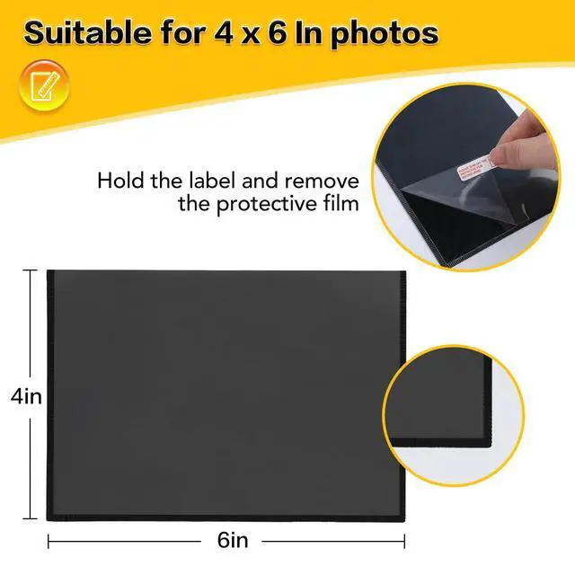 Alt view image 2 of 6 - 15 Pack Magnetic Picture Frames for Refrigerator, 4x6 Inch, Black | Magnetic Photo Frames for Refrigerator, Wall, Cabinet and Locker Decor