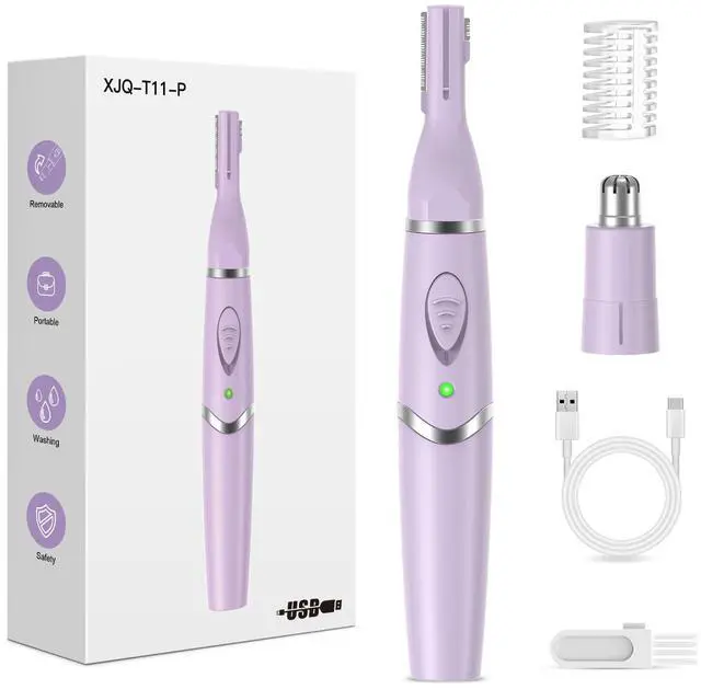 Main image of Nose Hair Trimmer for Women and MenRechargeable USB Eyebrow Hair Trimmer | 2026 Professional 2 in 1 Painless Washable Facial & Ear Hair Trimmer with Powerful Motor and Low Noise