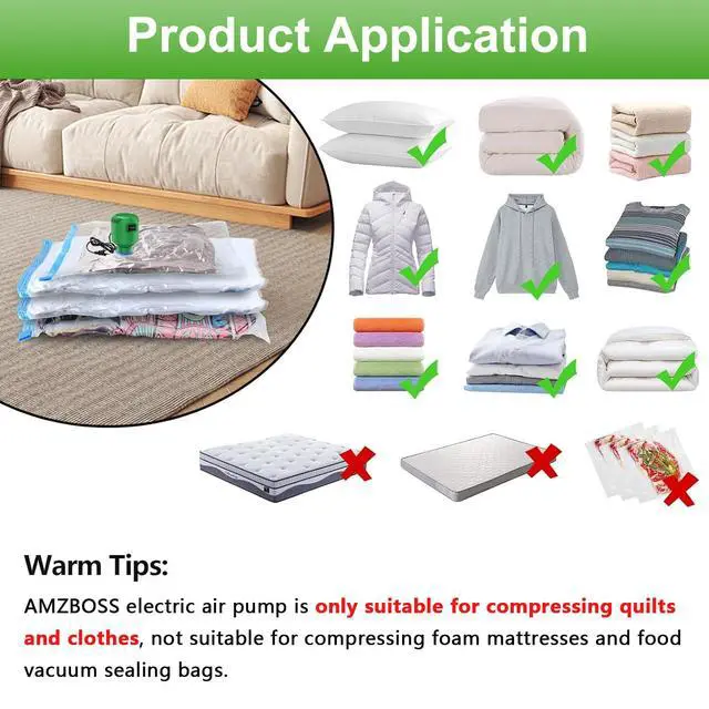 Alt view image 6 of 7 - Travel Vacuum Pump for Storage Bags, Air Pump,Vacuum Bag Pump,Green | Electric Vacuum Pump for Storage Bags, Strong Suction Power Vacuum Bag Pump, Vacuum Seal Pump