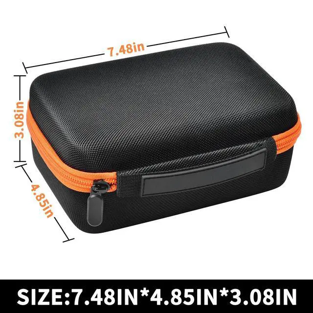 Alt view image 5 of 7 - Tire Inflator Case for WARWOLF, for Powools, for VacLife | Room for Air Hose, Nozzles and Cables, Dual Zippers and Carry Handle for Car Trunks, Road Trips and Garage Storage - Black
