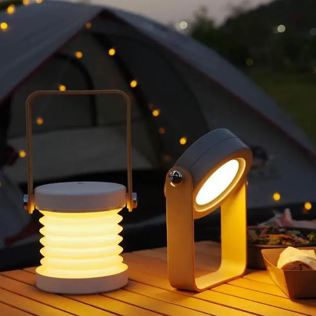 Main image of Retro Lantern Light USB Rechargeable Outdoor Camping Light, Three Level Dimming, Portable Emergency Atmosphere Light, Suitable for Camping and Home Decoration (Wooden Handle Lantern Light)