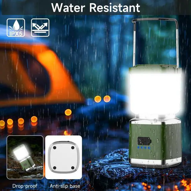 Alt view image 6 of 7 - LED Ultra Bright Camping Lantern, Camping Light with 4 inch, 2 Pack | 20 Hours Runtime Portable Camping Light with Stepless Dimming, SOS, Rechargeable Lantern for Power Outages Hiking Emergency