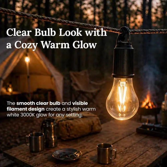 Alt view image 4 of 7 - USB-C Rechargeable Outdoor Camping Bulb Light