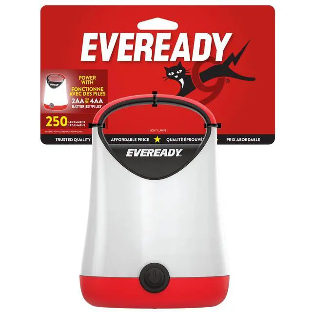 Alt view image 6 of 7 - LED Camping Lantern X-250, Bright Tent Lights, Rugged Water Resistant LED Lanterns, 100 Hour Run-time, Red and Black