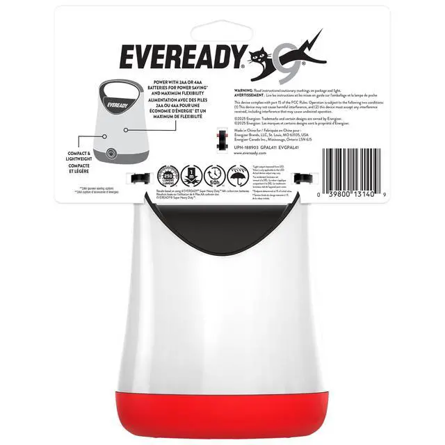 Alt view image 7 of 7 - LED Camping Lantern X-250, Bright Tent Lights, Rugged Water Resistant LED Lanterns, 100 Hour Run-time, Red and Black
