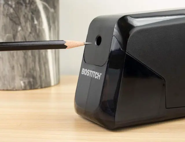Alt view image 4 of 7 - Office Battery Pencil Sharpener, 4X Longer Cutter Life, Tip Saver Technology, Black (BPS4-BLK)