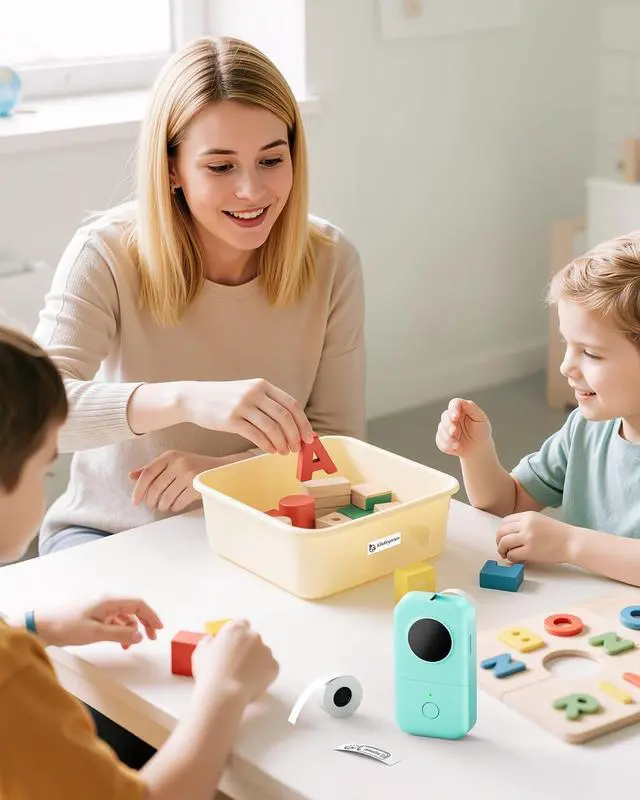 Alt view image 4 of 7 - Label Maker,D30 Bluetooth Mini Printer Easy to Use for School, Home | Bluetooth D30 Label Printer with abundant APP Templates, Fonts Icons, perfect for Kids, Teachers, Home & Office Organization