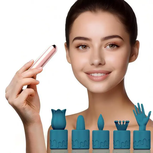 Alt view image 2 of 5 - Mini Handheld Electric Back Massager Waterproof Quite Massager, Portable 6 in 1 Massager for Back Neck Shoulder Body (Dark Green)