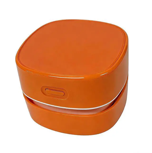 Main image of Mini Desk Vacuum Cleaner, Handheld CordlessUSB Charging,Orange. | Rechargeable, Cordless, Handheld Crumb Sweeper, For Home Office School Cars