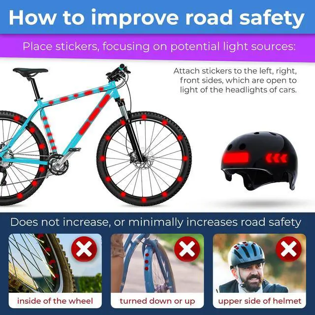 Alt view image 5 of 7 - Reflective Stickers for Bikes & Helmets | 67pc Engineer, Gray | Durable German ORAFOL reflective vinyl with permanent adhesive for bikes, helmets, cars and trailers; built for outdoor use