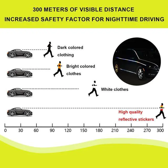 Alt view image 6 of 7 - 42Pcs Reflective Stickers, Reflective Helmet Bicycle Sticker, Driveway Reflectors, BikeReflective Tape, NightSafety Stickers for Bicycle, Motorcycle, Scooter, 8 Shapes (Fluorescent Yellow-Green)