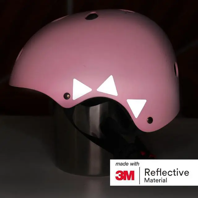 Alt view image 3 of 4 - Reflective Stickers | Pre-Cut Safety Decal Stickers | Made with 3M Reflective Material | for Backpacks, Bikes, Helmets, Strollers, Mailboxes