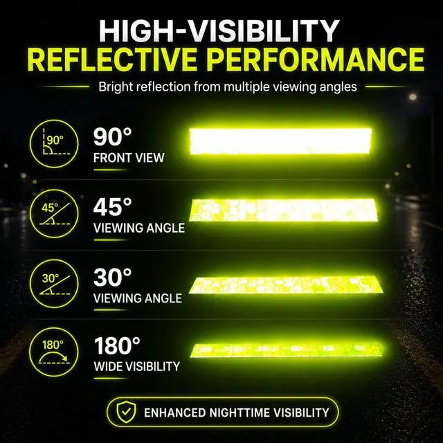 Alt view image 4 of 7 - Reflective Tapes 5 Colors Night Safety Waterproof Warning Stickers | Safety Adhesive Tape for Outdoor Use, Bicycle Rim Reflector, Reflective Tape for Bike, Trailer, Motorcycle,Fishing Gear