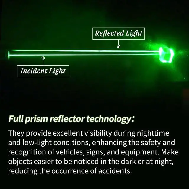 Alt view image 4 of 7 - Reflective Stickers Super Reflection, Safety Reflective Tape for Car Trailer Truck Bike Motorcycle, 20 Pcs Fluorescent Yellow-Green Outdoor Waterproof 3.15" X 1.18"