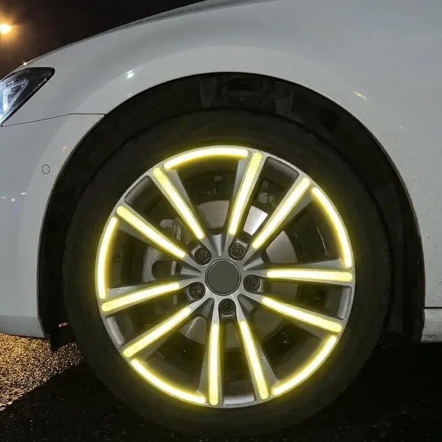 Alt view image 5 of 7 - 42 Pcs Reflective Stickers for Night Riding, Bike Reflectors | Reflector Stickers, Helmet Stickers, Safety Warning Tape for Helmets, Cars, Mailboxes