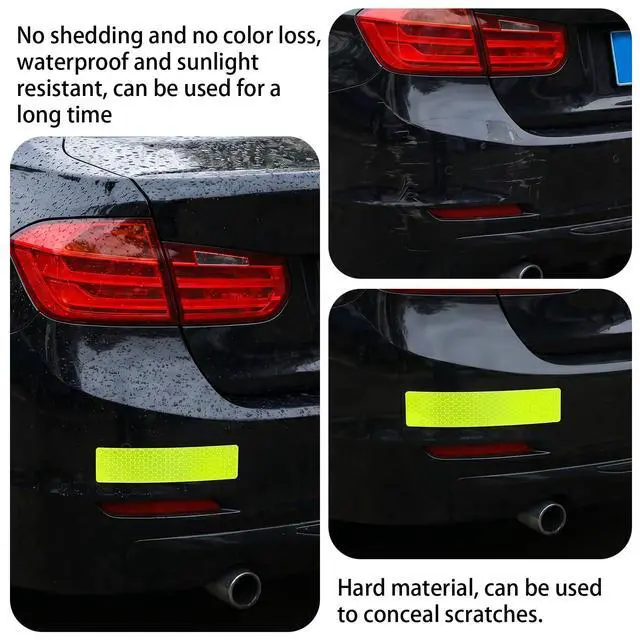 Alt view image 6 of 7 - 42 Pcs Reflective Stickers for Night Riding, Bike Reflectors | Reflector Stickers, Helmet Stickers, Safety Warning Tape for Helmets, Cars, Mailboxes