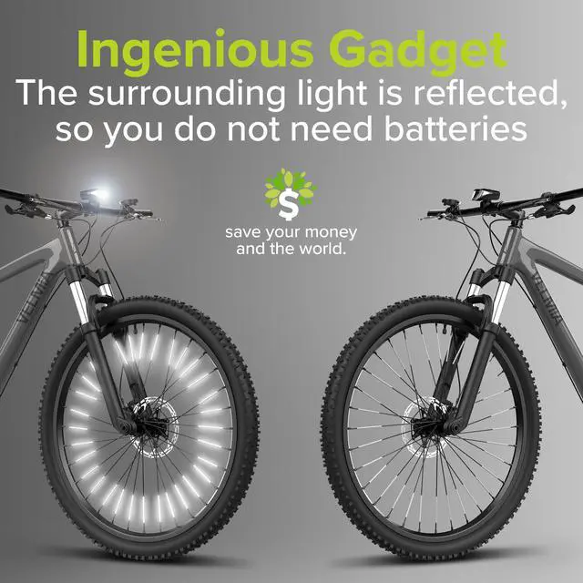 Alt view image 3 of 7 - Bike Reflectors for Night Riding - 360° Visibility and Easy mounting I Spoke reflectors Made with 3M Scotchlite, Bicycle Spoke reflectors Bike Spoke Skins, Bike Spoke Lights, Reflective Spoke