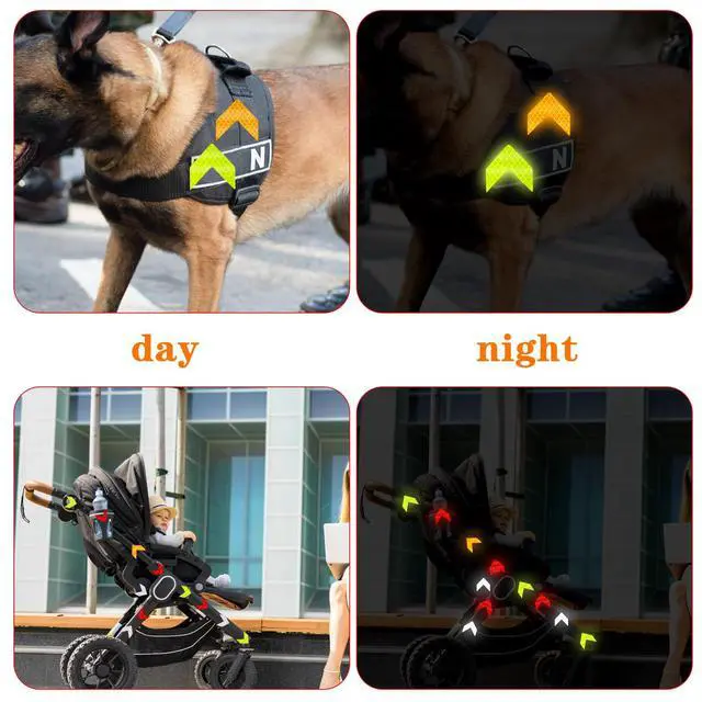 Alt view image 6 of 7 - 48PCS Reflective Stickers - High-Visibility Arrow Safety Stickers for Helmet, Mailbox, Bike, Car - Waterproof PVC Warning Decals in 4 Colors