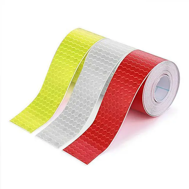 Main image of Reflective Tape, 3 Rolls, Red/White/Green, 1" x 10 ft Each | High-Vis Waterproof Self-Adhesive Safety Tape for Trailers, Vehicles, Clothing, Outdoor Night Visibility, 30 ft Total
