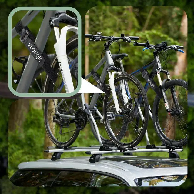 Alt view image 5 of 7 - 4 PCS Bike Rack Straps Bike Wheel Straps, Adjustable Bike Straps for Rack with Durability Hook Bike Car Rack Accessories, Keep The Bicycle Wheel from Spinning for Transportation and Storage