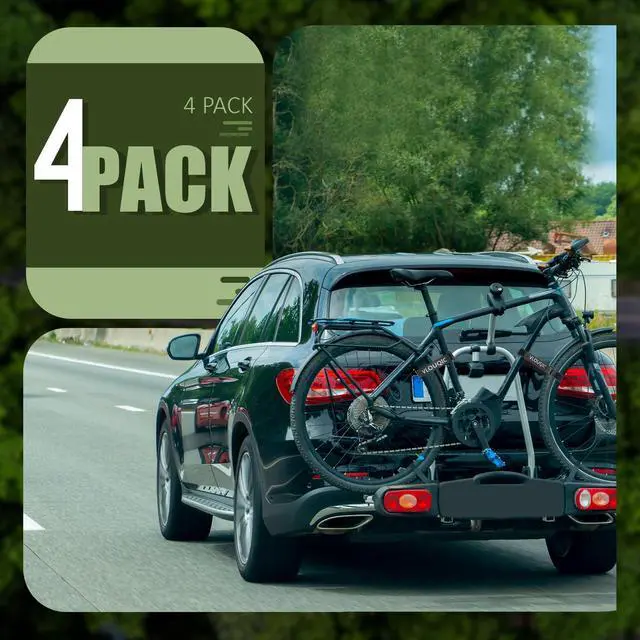 Alt view image 7 of 7 - 4 PCS Bike Rack Straps Bike Wheel Straps, Adjustable Bike Straps for Rack with Durability Hook Bike Car Rack Accessories, Keep The Bicycle Wheel from Spinning for Transportation and Storage