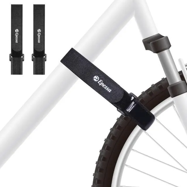 Main image of Bike Rack Strap Bike Wheel Stabilizer Straps, Stonger Grip with Gel, Adjustable Bicycle Straps, Bike Accessories, 2 Pack (Black)
