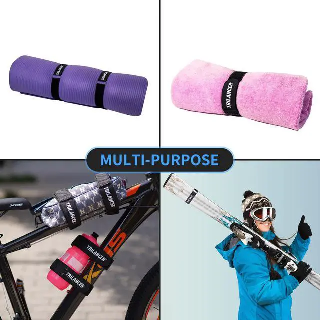 Alt view image 6 of 6 - Bike Rack Straps, 2-Pack Bike Wheel Stabilizer Strap 26'' x 1.5'' | Adjustable Strap with Hook and Loop for Car and Wall Mount, for Transportation and Storage.
