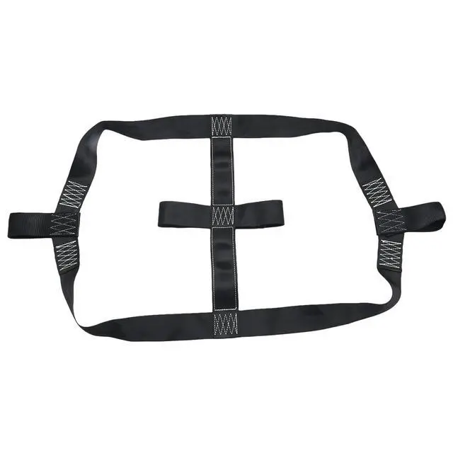 Alt view image 7 of 7 - Motorcycle Rear Wheel Tie Down Strap Motorcycle Transport Belt Wear Resistance in Black