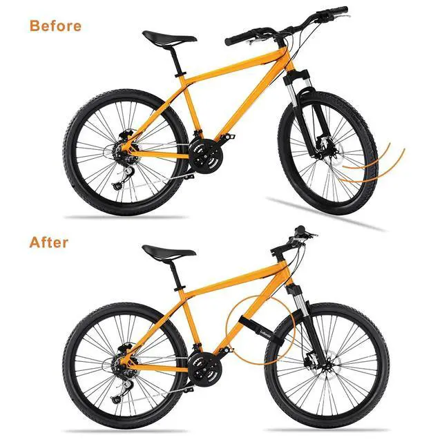 Alt view image 2 of 6 - 8 Pack Bike Rack Straps (8" & 26") to Keep from Spinning | Adjustable Bike Stabilizer Straps, Nylon Material
