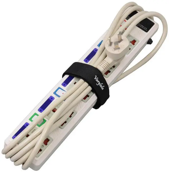 Alt view image 3 of 7 - 10 Pcs Versatile Hook and Loop Securing Straps Tie downs Fastening Stabilizer Straps (1x24) (Black)