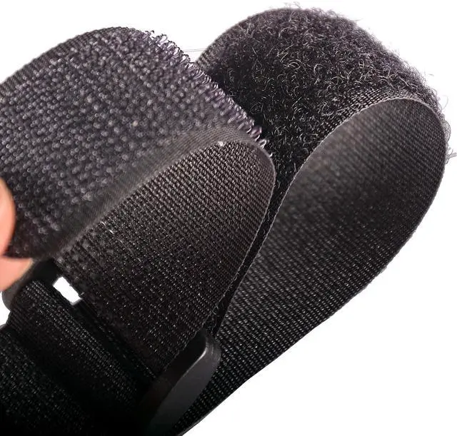 Alt view image 5 of 7 - 10 Pcs Versatile Hook and Loop Securing Straps Tie downs Fastening Stabilizer Straps (1x24) (Black)