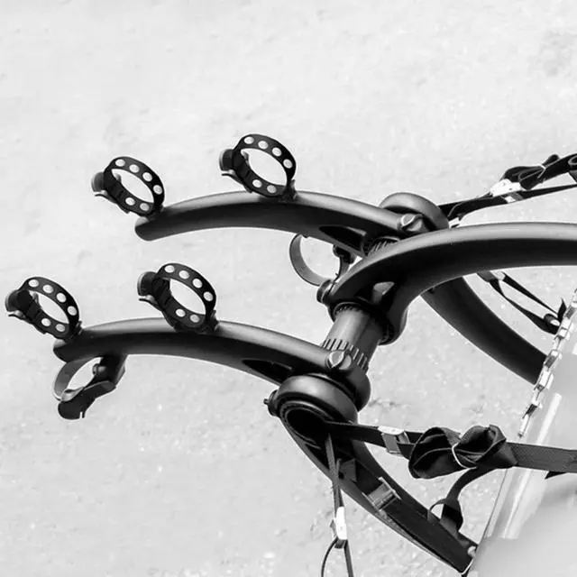 Alt view image 6 of 7 - 12 Pieces Rubber Bike Rack Straps, Bicycle Wheel Strap Replacement | Bike Cradle Carrier Wheel Stabilizer Strap with Holes for Outdoor Activities Car Rack, Cradle Tie Down