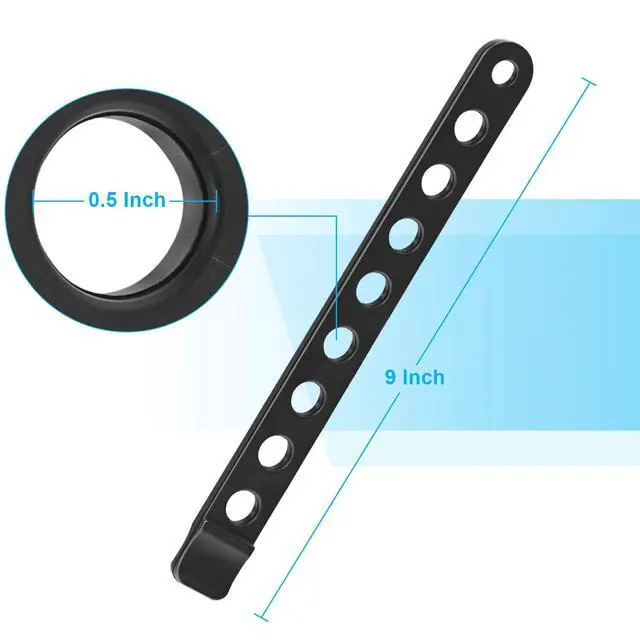 Alt view image 2 of 6 - 6 Pcs Bike Rack Rubber Straps Replacement Cradle for Cycling, Black