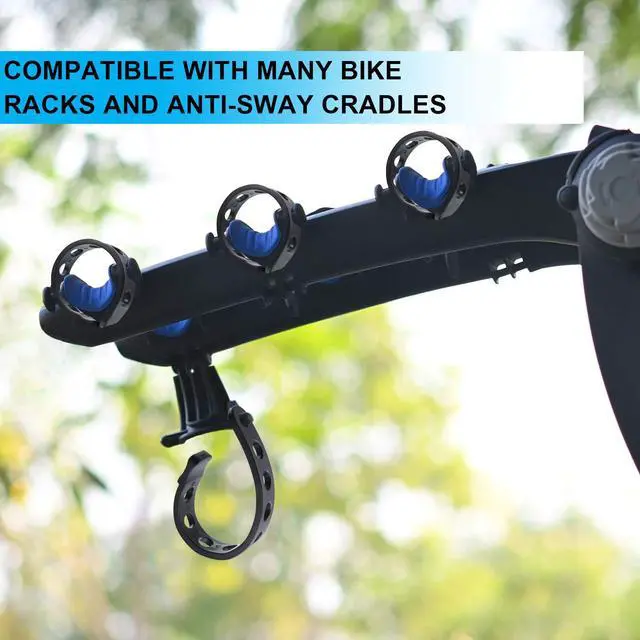 Alt view image 3 of 6 - 6 Pcs Bike Rack Rubber Straps Replacement Cradle for Cycling, Black