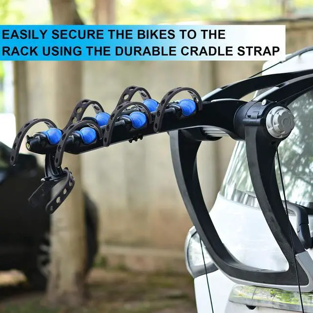 Alt view image 4 of 6 - 6 Pcs Bike Rack Rubber Straps Replacement Cradle for Cycling, Black