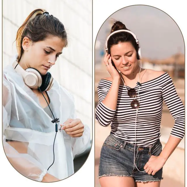 Alt view image 6 of 7 - 5 Pack Headset Cord Clip Headphone Wire Clips Earbud Cable Clips Black Earphone Cable Cord Clamp Hooks Collar Clothing Clip, Fixed Cables on The Clothes, for 2-4mm Wire